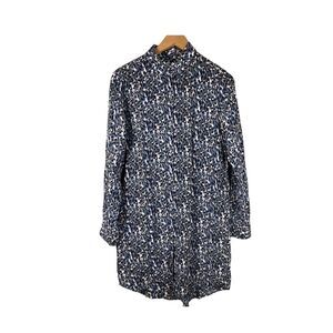 Equipment Femme Silk Shirt Dress Long Sleeve Animal Print Size Small